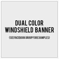 Arizona's Jp Girls Windshield Banner Decal w/ Outline