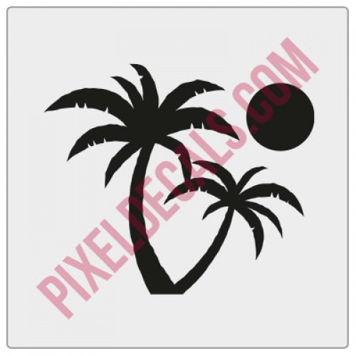 Windshield-Chaser-Palm-Trees-Decal