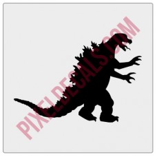 Godzilla Windshield Chaser Decal