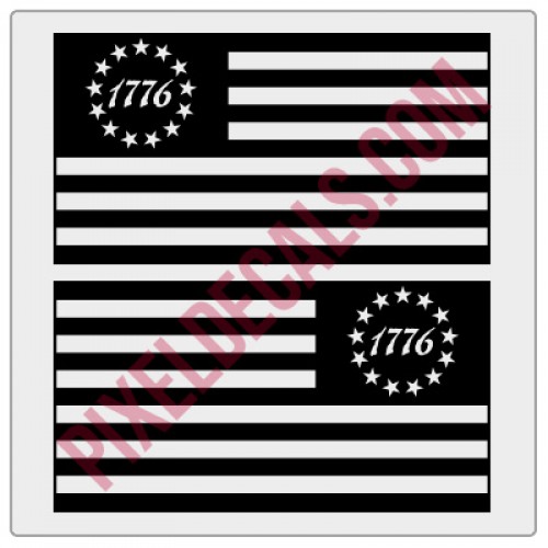 1776 Flag Decals