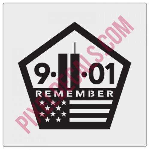 9-11-01 Remember Decal