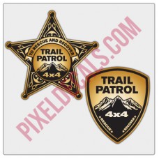 Trail Patrol Badge Stickers
