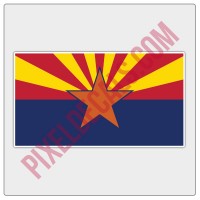 Arizona Flag Decal - Color