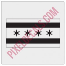 Chicago Flag Decal