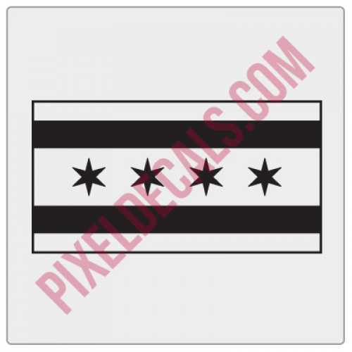 Chicago Flag Decal