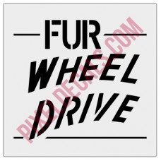 FUR Wheel Drive Tailgate Decal
