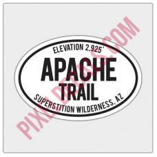 Trail Oval Decal - AZ - Apache Trail