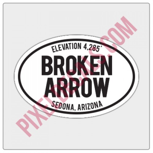 Trail Oval Decal - AZ - Broken Arrow
