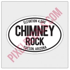 Trail Oval Decal - AZ - Chimney Rock