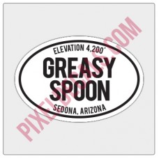 Trail Oval Decal - AZ - Greasy Spoon