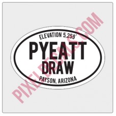 Trail Oval Decal - AZ - Pyeatt Draw
