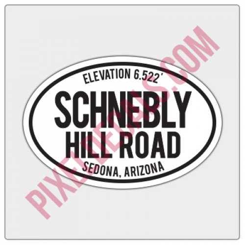 Trail Oval Decal - AZ - Schnebly Hill