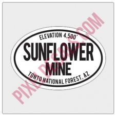Trail Oval Decal - AZ - Sunflower Mine