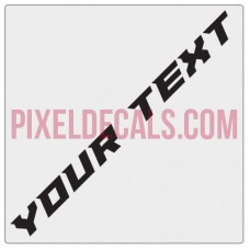 Customizable "Paladin" Hood Lettering Decals (Pair)