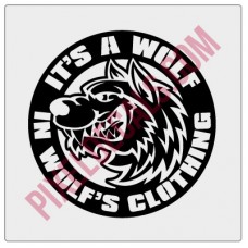 A Wolf in Wolf's Clothing Decal - Version 1